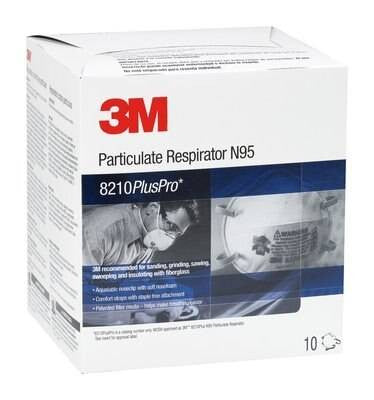 3M 8210 PlusPro N95 Particulate Respirator Mask - 10 Pack