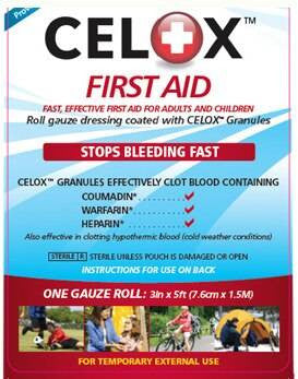 Celox Gauze Roll 5' X 3"