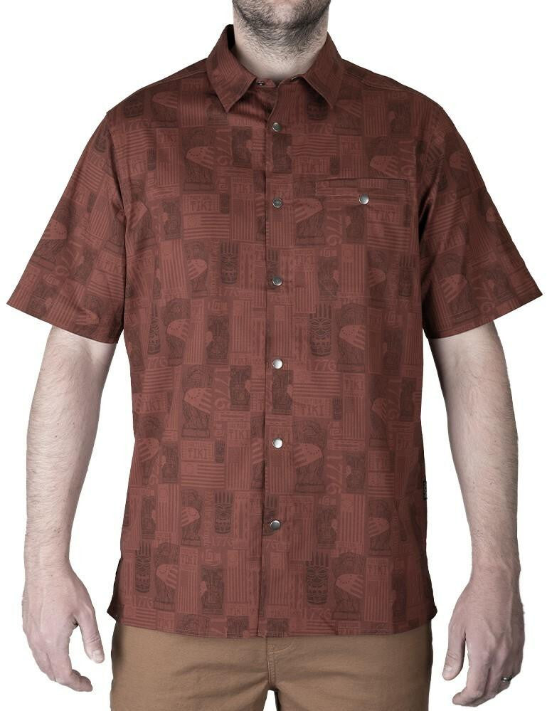 LA Police Gear Eagle Tactical Tiki™ Short Sleeve Button Up Shirt