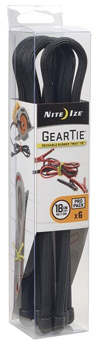 Nite Ize Gear Tie ProPack 18 In. - 6 Pack