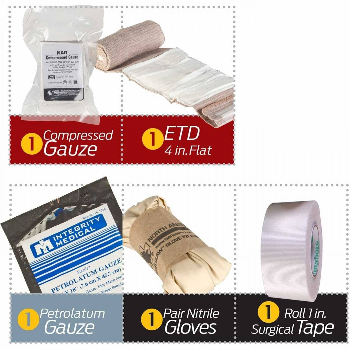 North American Rescue Individual Aid Kit