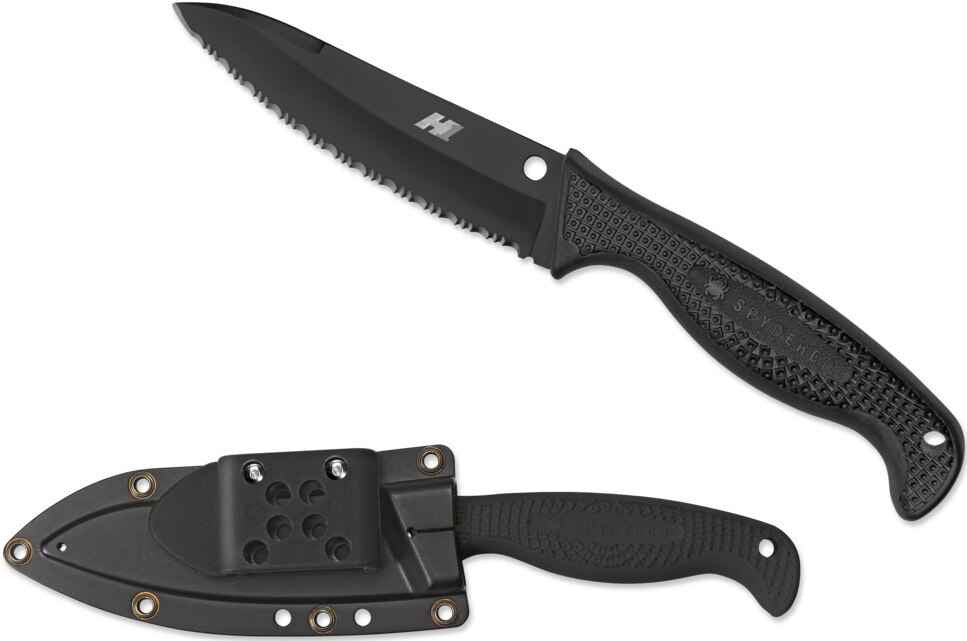 Spyderco Aqua Salt Black Fixed Blade Knife