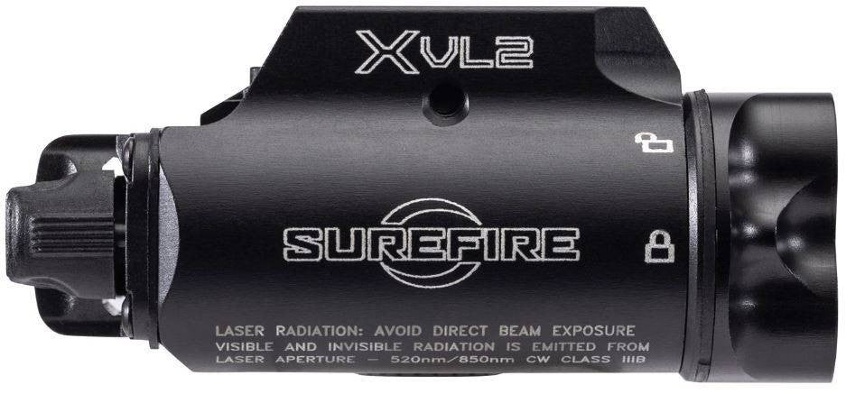Surefire XVL2 400 Lumen Pistol/Carbine Weapon Light With IR LED, IR Laser And Green Laser