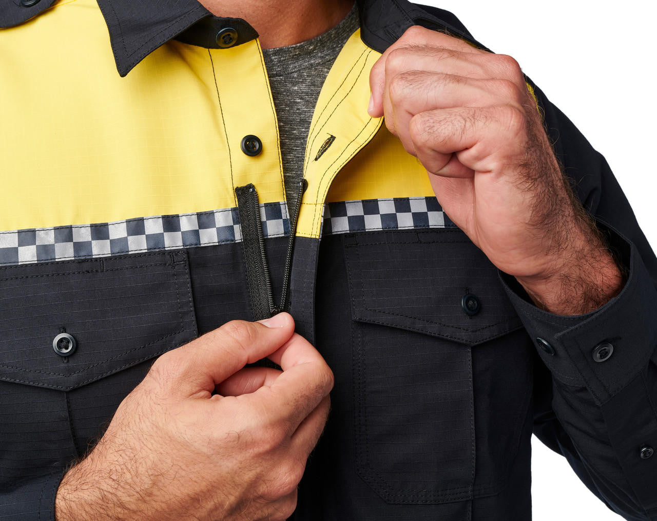  5.11 Tactical Men's Fast-Tac Hi-Vis Long Sleeve Uniform Shirt 72525