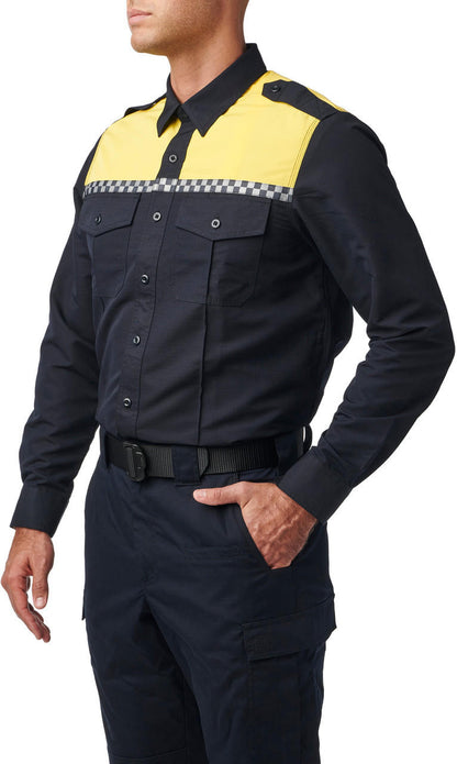  5.11 Tactical Men's Fast-Tac Hi-Vis Long Sleeve Uniform Shirt 72525