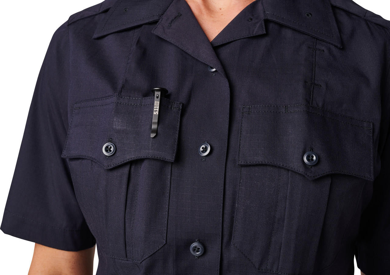  5.11 Tactical Women's NYPD Stryke RipStop Short Sleeve Uniform Shirt 61335