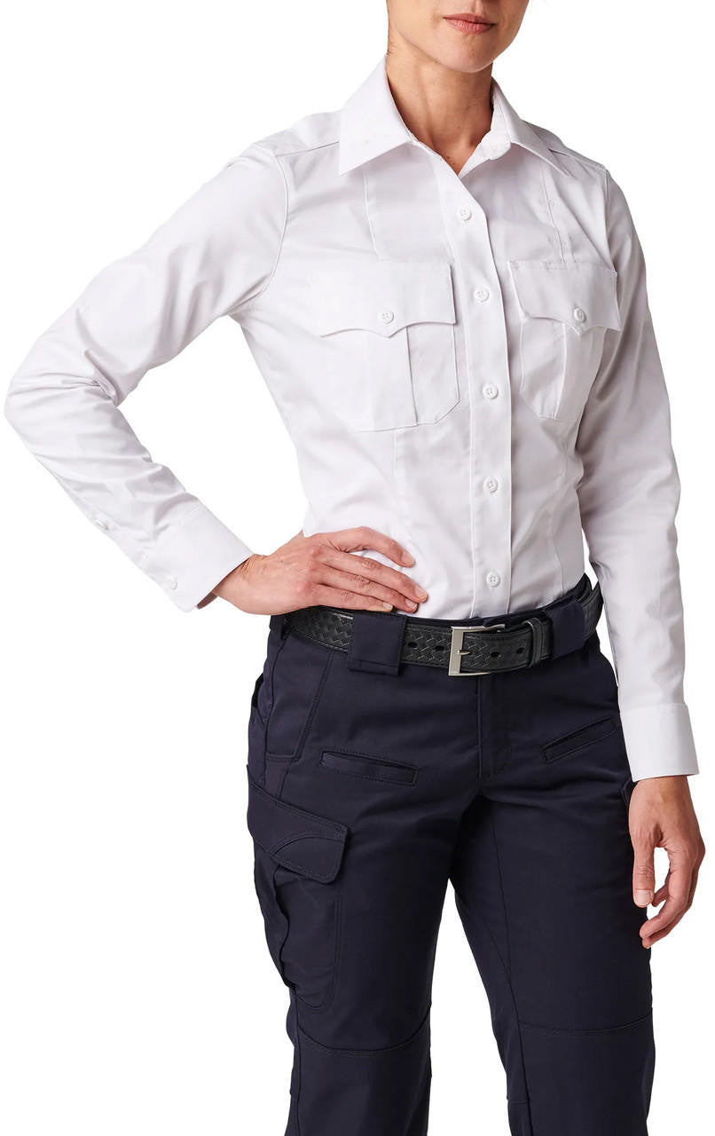  5.11 Tactical Women's NYPD Stryke Twill Long Sleeve Uniform Shirt 62418