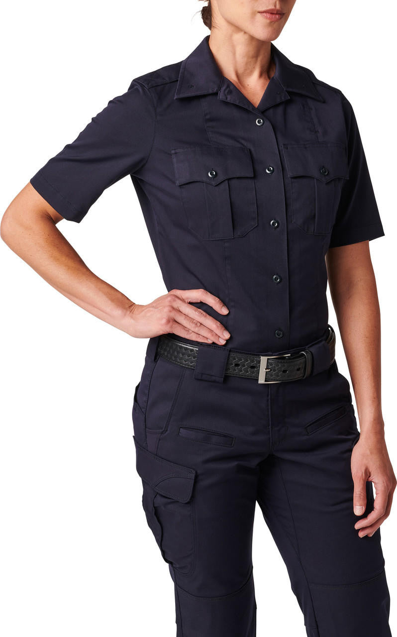  5.11 Tactical Women's NYPD Stryke Twill Short Sleeve Uniform Shirt 61334