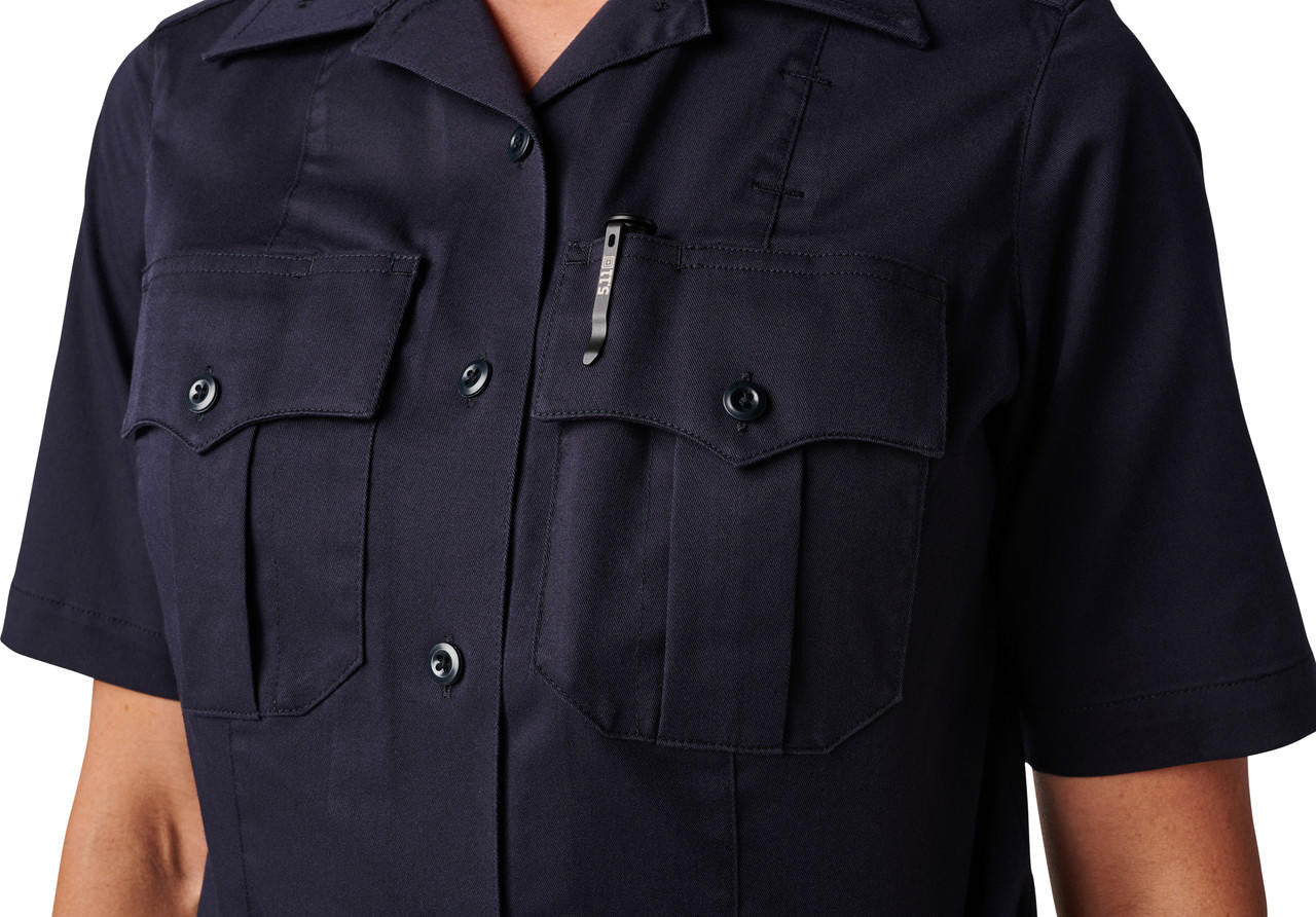  5.11 Tactical Women's NYPD Stryke Twill Short Sleeve Uniform Shirt 61334