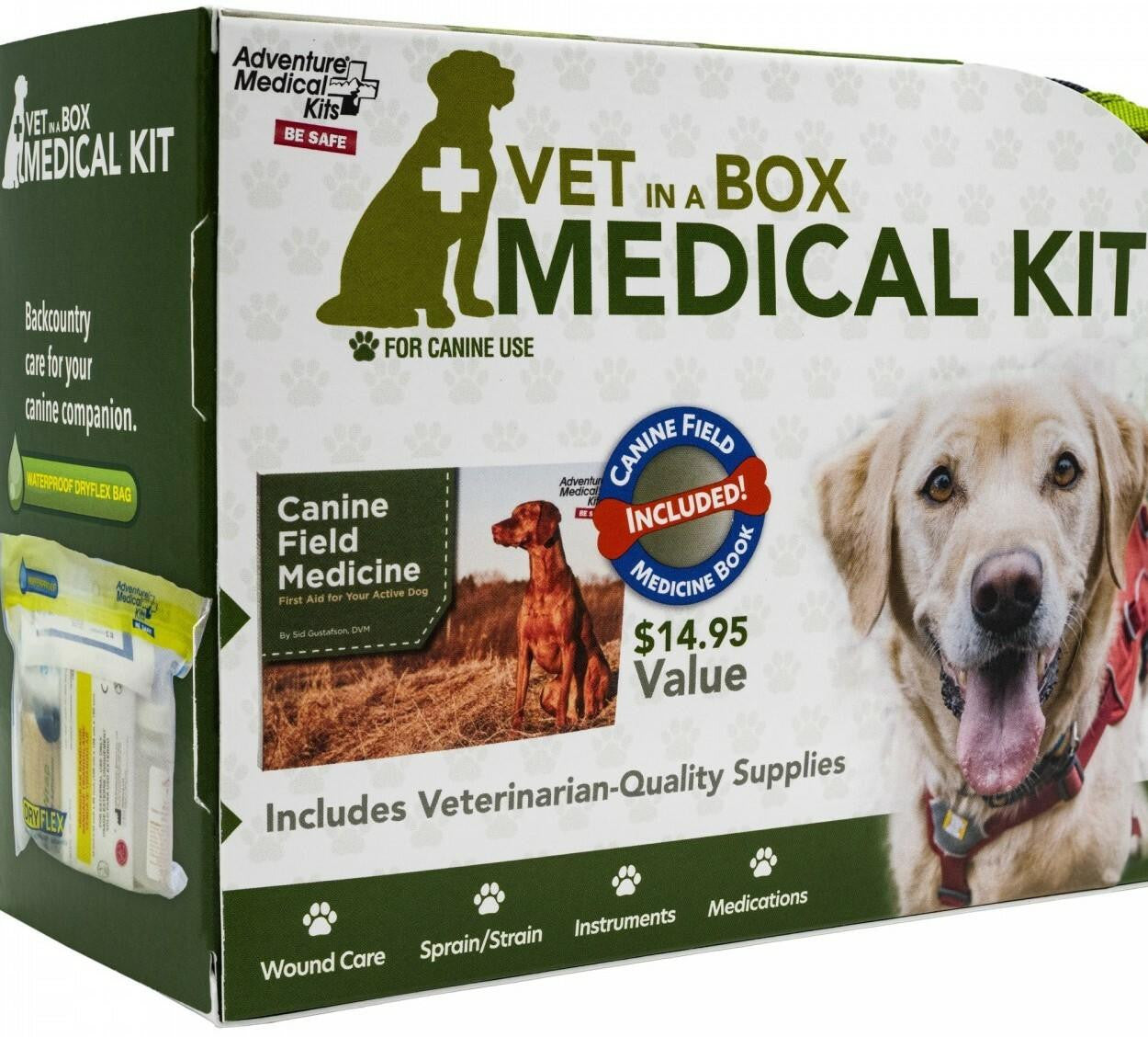  Adventure Medical Kits Adventure Dog Vet-In-A-Box Medical Kit 0135-0117