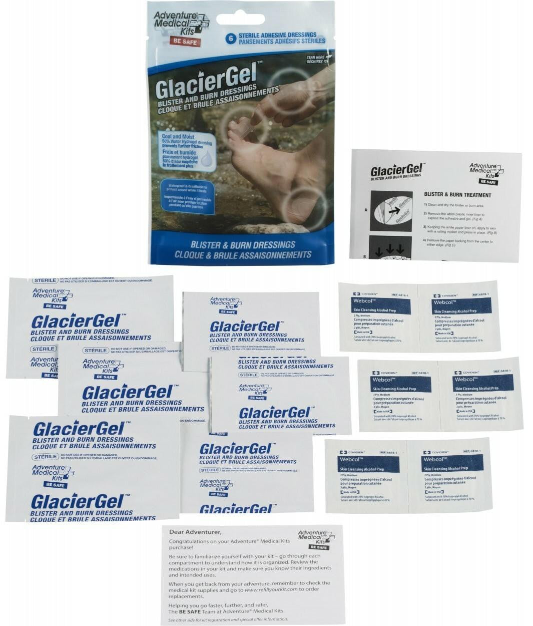  Adventure Medical Kits GlacierGel Blister And Burn Dressing 0155-0552