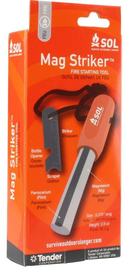  Adventure Medical Kits Mag Striker With Tinder Cord 0140-1242