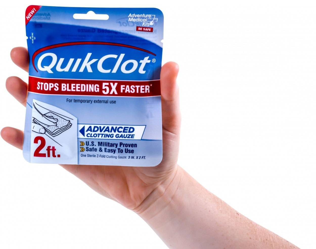  Adventure Medical Kits QuikClot Gauze 3" X 2' 5020-0025