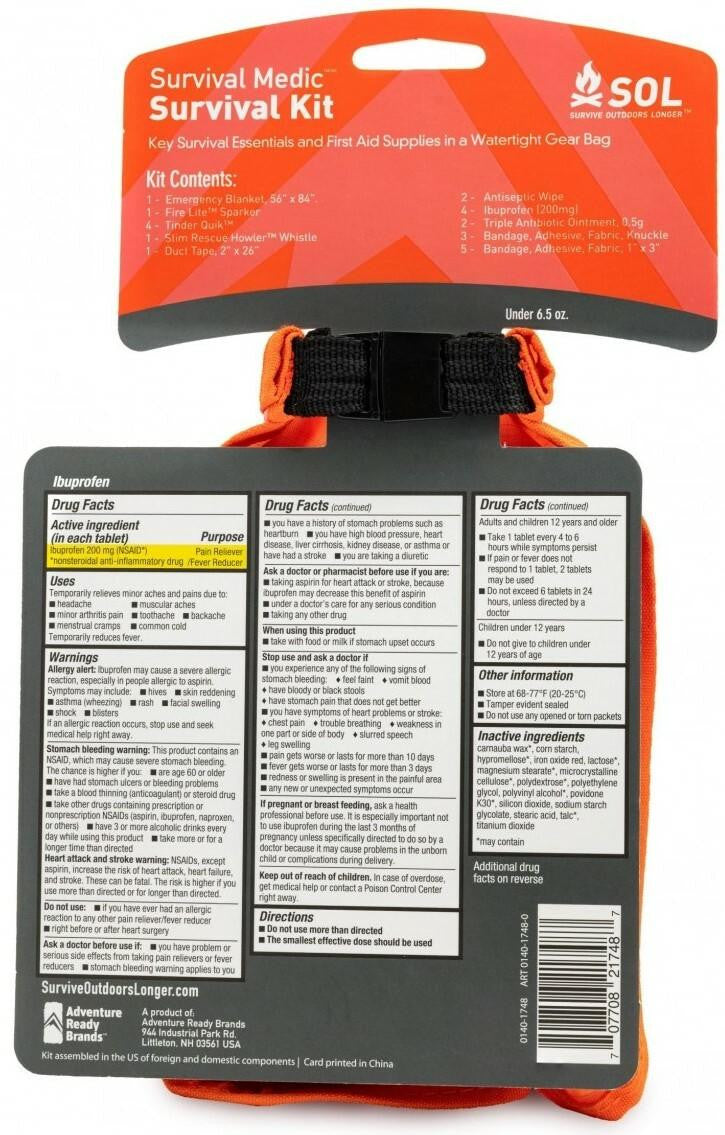  Adventure Medical Kits Survival Medic In Dry Bag 0140-1748
