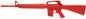  ASP Products 07403 Practice Red Gun Government M16