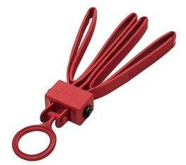  ASP Products Red Training Tri-Fold Restraints - 6 Pack - 56191