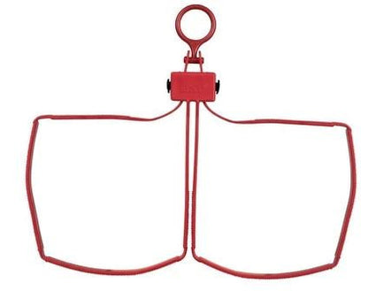  ASP Products Red Training Tri-Fold Restraints - 6 Pack - 56191