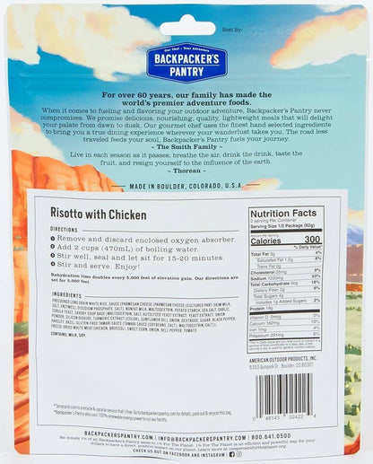  Backpacker's Pantry Risotto W/ Chicken - 2 Servings