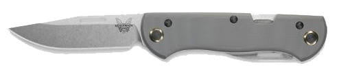  Benchmade 317 Grey Weekender Clip-Point Multi-Blade Folding Pocket Knife