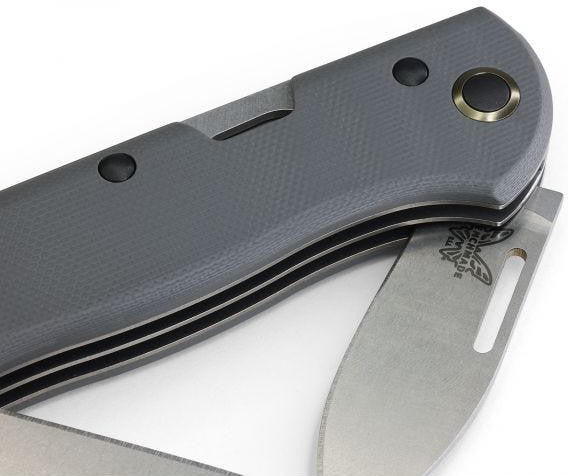 Benchmade 317 Grey Weekender Clip-Point Multi-Blade Folding Pocket Knife