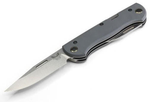  Benchmade 317 Grey Weekender Clip-Point Multi-Blade Folding Pocket Knife