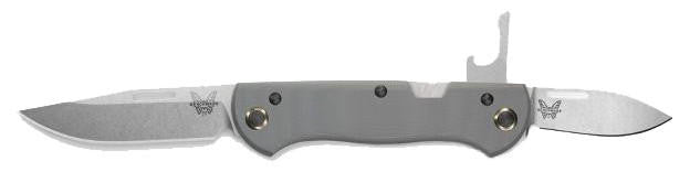  Benchmade 317 Grey Weekender Clip-Point Multi-Blade Folding Pocket Knife