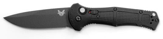  Benchmade 9070BK Black Claymore Drop-Point Push-Button Automatic Knife