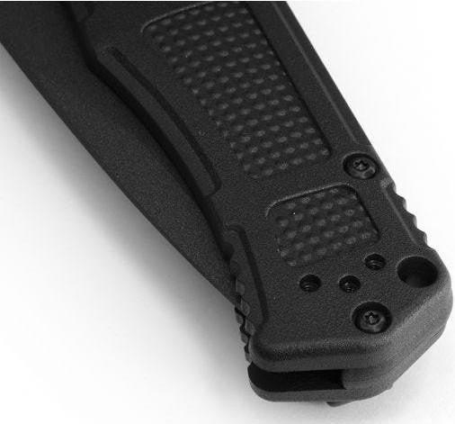  Benchmade 9070BK Black Claymore Drop-Point Push-Button Automatic Knife