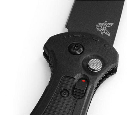  Benchmade 9070BK Black Claymore Drop-Point Push-Button Automatic Knife