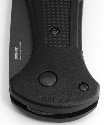  Benchmade 9070BK Black Claymore Drop-Point Push-Button Automatic Knife