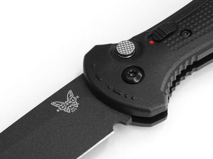  Benchmade 9070BK Black Claymore Drop-Point Push-Button Automatic Knife