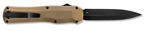  Benchmade Autocrat Coyote Brown G10 Double Edge Dagger 3400BK-2