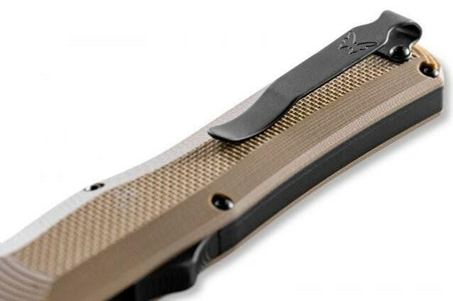  Benchmade Autocrat Coyote Brown G10 Double Edge Dagger 3400BK-2