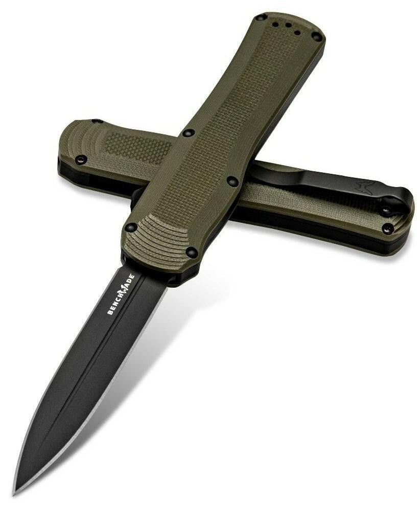  Benchmade Autocrat Olive Drab G10 Double Edge Dagger 3400BK-1