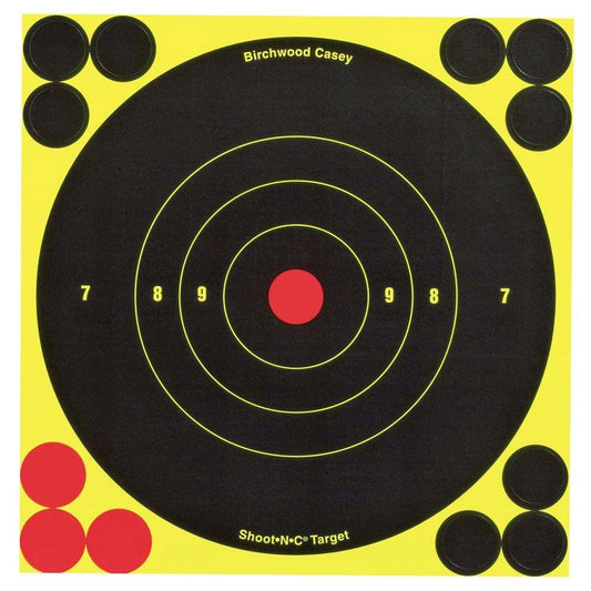  Birchwood Casey Shoot N'C Self-Adhesive Targets - 3", 6" And 8" Bull's-Eye Packs - BULLSEYE-34550