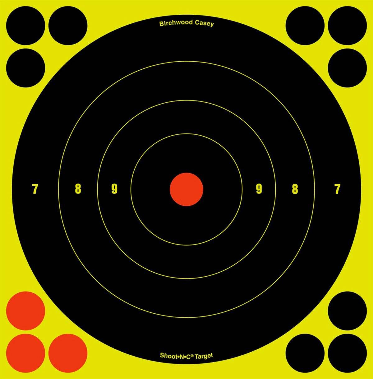  Birchwood Casey Shoot N'C Self-Adhesive Targets - 3", 6" And 8" Bull's-Eye Packs - BULLSEYE-34825