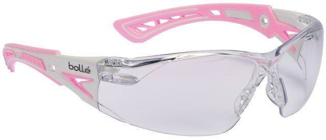  Bolle Rush+ Small Safety Glasses With Clear PC ASAF Platinum Lenses
