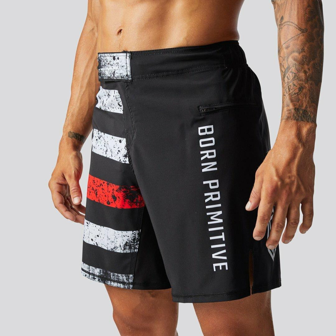  Born Primitive American Defender 3.0 Thin Red Line Short