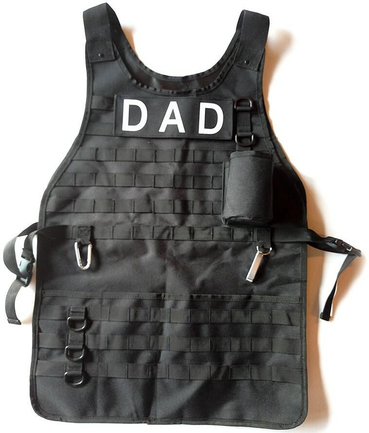  Caliber Gourmet Tactical BBQ Apron With Carabiner And Bottle Opener