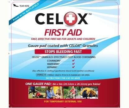  Celox Gauze Pad 8" X 8"