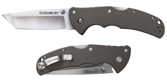  Cold Steel Code 4 Tanto Point Plain Edge Folding Knife