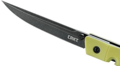  CRKT 7096YGK CEO Bamboo Low Profile Folding Knife
