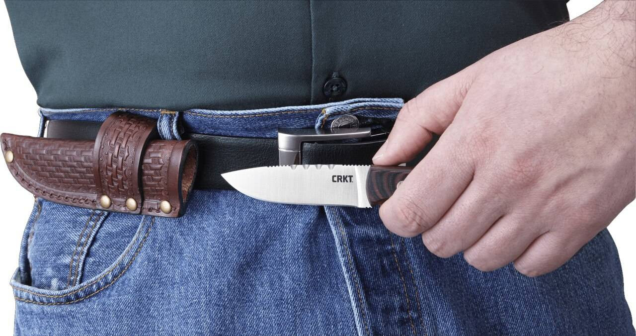  CRKT 2861 Hunt'N Fisch Hunting EDC Fixed Blade Knife
