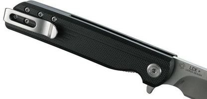  CRKT 3801 LCK + Black Drop Point Assisted Opening Flipper Folding Knife