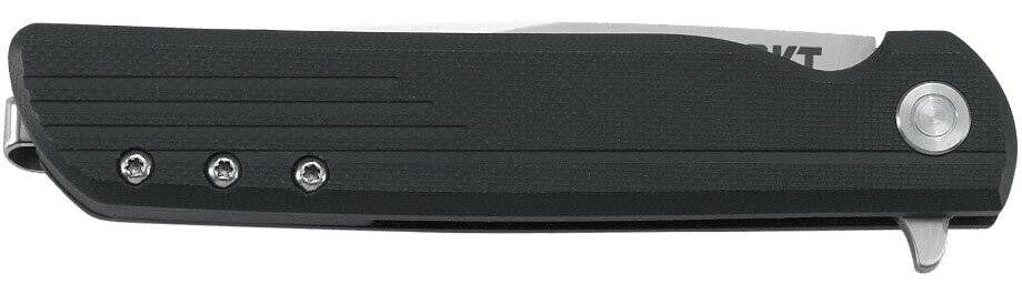  CRKT 3801 LCK + Black Drop Point Assisted Opening Flipper Folding Knife