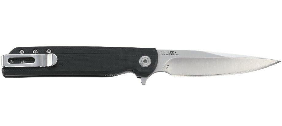  CRKT 3801 LCK + Black Drop Point Assisted Opening Flipper Folding Knife
