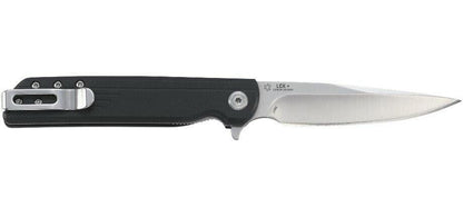  CRKT 3801 LCK + Black Drop Point Assisted Opening Flipper Folding Knife