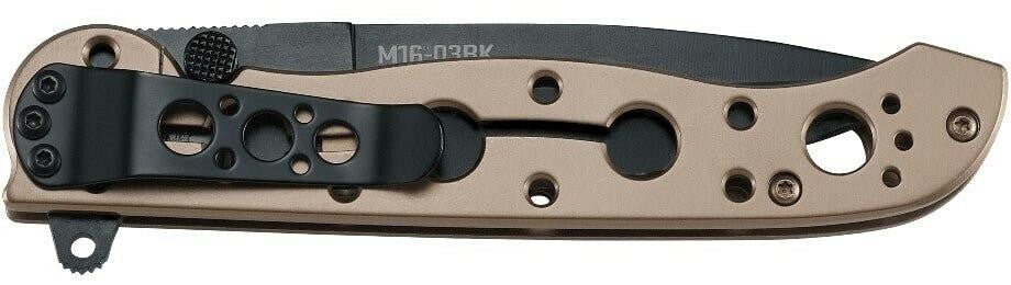  CRKT M16-03BK Spear Point Tactical Flipper Folding Knife With Black Blade