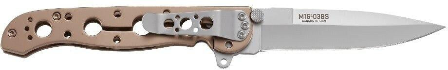  CRKT M16-03BS Spear Point Tactical Flipper Folding Knife With Silver Blade