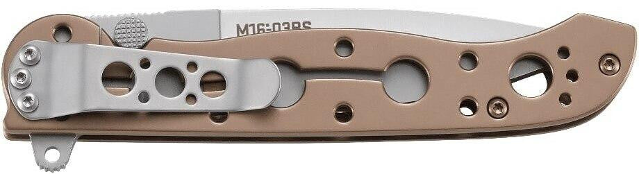  CRKT M16-03BS Spear Point Tactical Flipper Folding Knife With Silver Blade